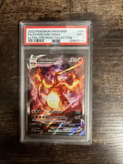 Pokemon TCG Charizard VMAX SWSH Black Star Promos Holo PSA9 SWSH261 - Image 1