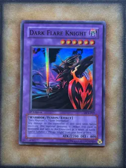 Yugioh Dark Flare Knight DCR-017 Super Rare 1st Ed NM - Image 1