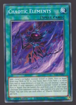 Chaotic Elements Common SPELL 1st Edition Alliance Insight Yugioh - Image 1