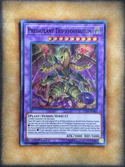 Yugioh Predaplant Triphyoverutum LED5-EN045 Super Rare 1st Ed NM - Image 1