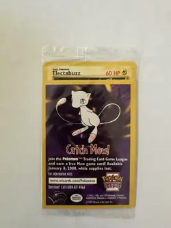 1999 Movie Promo Pokemon Cards Pikachu, Electrabuzz, Mewtwo, And Dragonite - Image 4