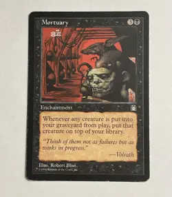 1x Mortuary MT G Card Stronghold Rare Enchantment MP - Image 1