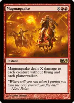 Magmaquake -Foil Medium Play MTG Magic 2013 Core Set - Image 1