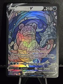 Slowbro CUSTOM Stained Glass Holo Card -Dissplay Only - Image 2