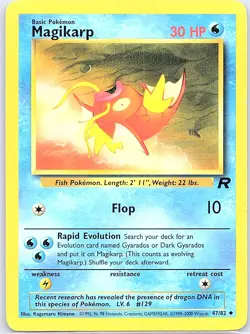 Magikarp 47/82 Non Holo Team Rocket - Pokemon Card - LP - Image 1