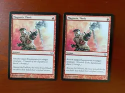MTG Magnetic Theft CARD SINGLE USED EXCELLENT CONDITION SEE PHOTOS - Image 1