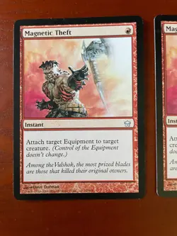 MTG Magnetic Theft CARD SINGLE USED EXCELLENT CONDITION SEE PHOTOS - Image 2