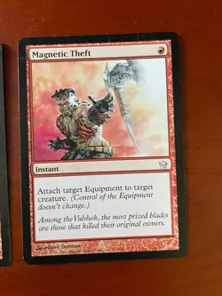 MTG Magnetic Theft CARD SINGLE USED EXCELLENT CONDITION SEE PHOTOS - Image 3