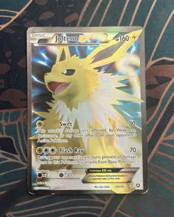 Pokemon TCG XY Generations Jolteon EX Full Art Holo Card 28a/83 - Image 1