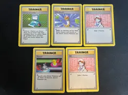 Computer Search & 4 other Base Set Trainer Cards in German Pokemon Cards - Image 1