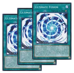 Yugioh - Ultimate Fusion x 3 - Unlimited Misprint - Plus Free Holo Card - Image 1