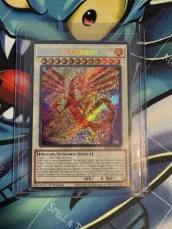 Crimson Dragon (card) (Secret Rare) RA04-EN061 Quarter Century Stampede 1st... - Image 2