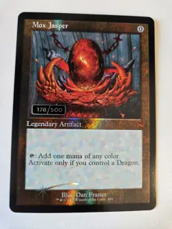 Magic The Gathering - MTG Serialized Mox Jasper # 178/500 Foil Card - Image 1