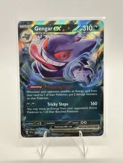 Pokemon TCG Gengar EX Temporal Forces Ultra Rare Card 104/162 NM Condition - Image 1