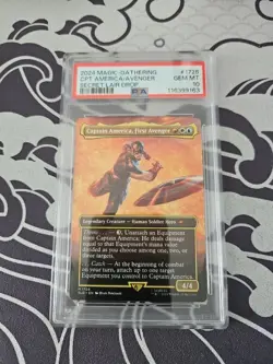 MTG✨CAPTAIN AMERICA, FIRST AVENGER✨SLD X MARVEL Captain America PSA 10 Mythic - Image 1