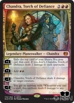 Chandra, Torch of Defiance - Foil - SDCC 2018 Exclusive NM, English MTG Unique & - Image 1