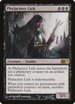 Phylactery Lich - Foil Magic 2011 MP MTG - Image 1