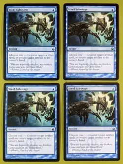 Steel Sabotage x4 Mirrodin Besieged 4x Playset Magic the Gathering MTG - Image 1