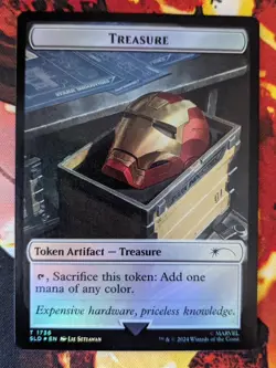 MTG Treasure Token - Foil - Secret Lair #1736 NM - Image 1