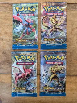 Lot of 4 Pokemon XY Breakpoint Booster Packs (Art Set) 820650800696 - Image 1
