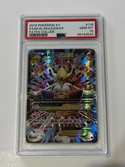 2016 Pokemon XY Fates Collide #118 M Alakazam Ex Fa PSA 10 GEM MINT - Image 1