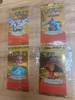 Pokemon Expedition Base Set Booster Pack Art Set - Sealed - Image 1