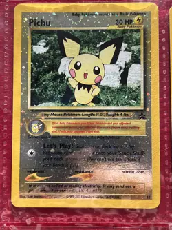 Pokemon TCG Binder Page WOTC Holo Promos Original Owner Vintage Swirls - Image 5