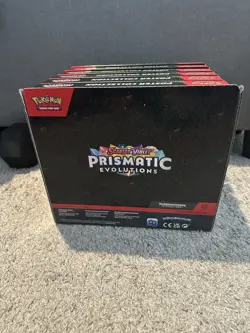 Pokemon Prismatic Evolutions Poster Collection Sealed Full Display Case Lot Of 6 - Image 4