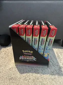 Pokemon Prismatic Evolutions Poster Collection Sealed Full Display Case Lot Of 6 - Image 5