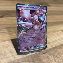 Pokemon TCG Team Rocket's Mewtwo EX 81/182 Destined Rivals NM - Image 1
