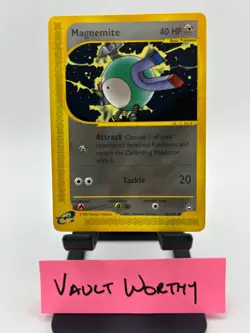 2003 Pokemon Aquapolis - Magnemite - 52/147 Uncommon Regular Non Holo E-Reader - Image 1