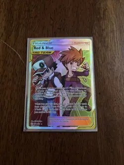 Pokemon TCG 2019 Red Blue Tag Team Trainer Cosmic Eclipse Full Art #234/236 - Image 2