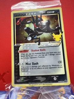 Pokemon Greninja Gold Star SEALED SWSH144 Holo Celebrations NM #402 - Image 1