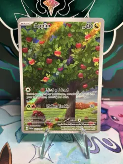 Applin 185/167 Pokemon 2024 Twilight Masquerade Illustration Rare NM - Image 1