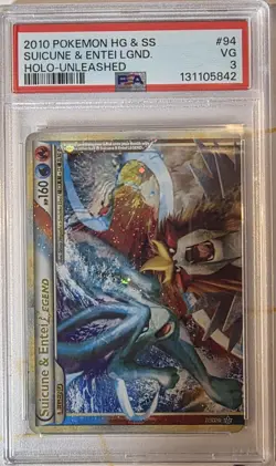PSA Sequential Suicune and Entei HG&SS Legend Unleashed Pokemon TCG - Image 3