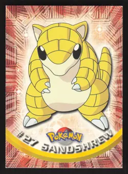 Sandshrew 027 Blue Label Pokemon TOPPS - Image 1