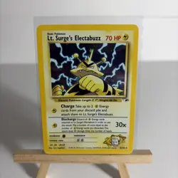 Pokemon TCG Lt. Surge's Electabuzz Gym Heroes 6/132 Holo Unlimited Rare - Image 1