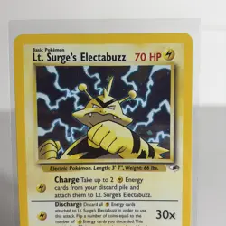 Pokemon TCG Lt. Surge's Electabuzz Gym Heroes 6/132 Holo Unlimited Rare - Image 2