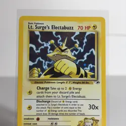 Pokemon TCG Lt. Surge's Electabuzz Gym Heroes 6/132 Holo Unlimited Rare - Image 5