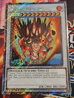 In Hand YUGIOH x1 RA04-EN139 JURRAC METEOR - PLATINUM SECRET RARE 1st EDITION - Image 1
