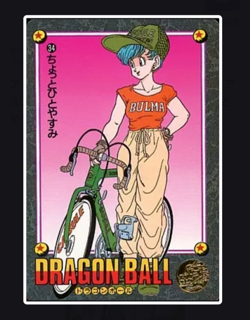 PREORDER Bulma No.34 Japanese Dragon Ball Visual Adventure Vintage Card - Image 1