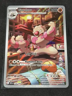 Gurdurr 126/086 Illustrstion Rare Black Bolt Pokemon Card English Near Mint - Image 1