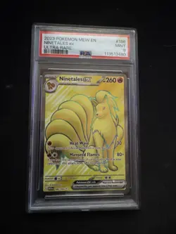 Ninetales EX - 186/165 - EN Pokemon 151 Full Art Ultra Rare Card - PSA 9 MINT - Image 1