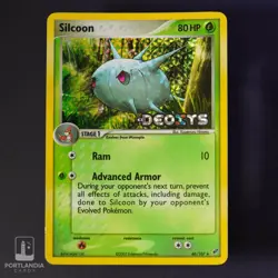 Pokemon - Silcoon Stamped Holo - 46/107 - EX Deoxys - Reverse Card - LP - Image 2