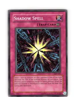 Yu-Gi-Oh TCG Shadow Spell SKE-041 Unlimited Super Rare Card Played HP - Image 1