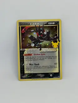 Pokemon Card Greninja Gold Star SWSH144 Celebrations HOLO RARE - NM - Image 1