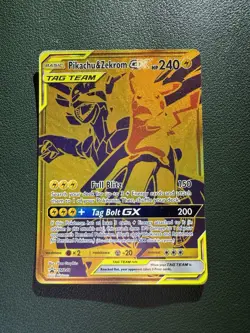 Pokemon Pikachu & Zekrom GX Tag Team SM248 Sun & Moon Promo Card NM Condition - Image 1