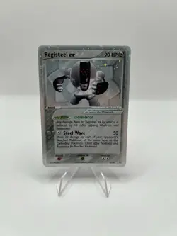 Pokemon TCG Registeel EX Hidden Legends Holo Rare Card 99/101 ERROR Cosmos - NM - Image 1