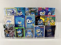 Pokemon Lot of 17 Cards and Stickers All Piplup #393 Piplup Pokemon Lot - Image 1
