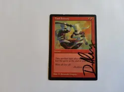 Final Fortune - Instant - Signed Card - Mirage - MtG Magic the Gathering MP - Image 1